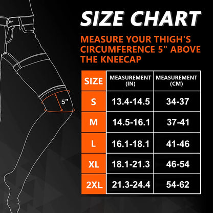 BraceTop Long Leg Compression Sleeves,Full Leg Sleeve Long Knee Brace Knee Support Protect Basketball,Football, Knee Pain Relief